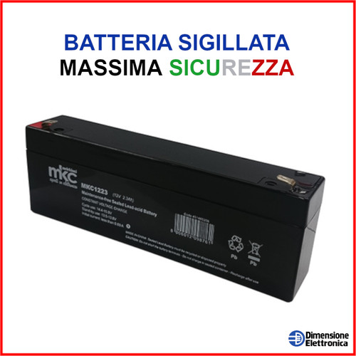 Batteria allarme 12v 3ah - batteria,