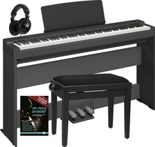 Yamaha P-223B Pianoforte Digitale 88 Tasti Set Cuffie Scuola Panca Supporto Pedale