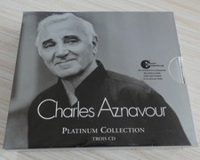 BOX 3 CD COMPILATION PLATINUM COLLECTION CHARLES AZNAVOUR 60 TITRES 2004