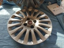 FIAT GRANDE PUNTO EVO SET 4 COPRICERCHI COPPA RUOTA BORCHIE 15" L/ROSSO