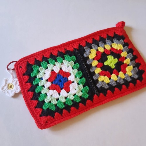 Borsa uncinetto granny square - granny,