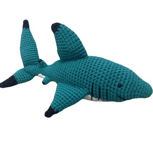 Peluche squalo all uncinetto - squalo, all'uncinetto