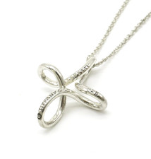 Collana con ciondolo croce infinita piccola Tiffany & Co. Elsa Peretti...