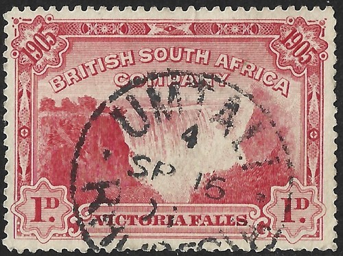 Rhodesia 1905 red victoria - rhodesia,