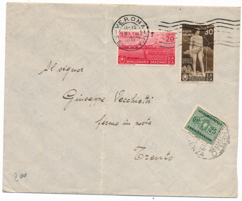 Italia regno 1937 busta - italia,