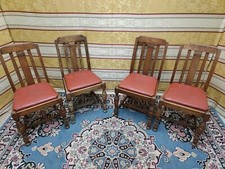 QUATTRO SEDIE IN ROVERE EPOCA