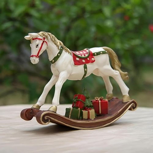Statua cavallo dondolo - a,