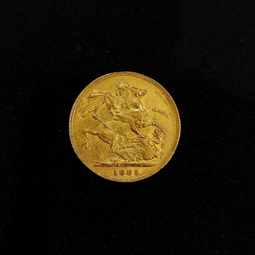 Sterlina oro 1885 - d'oro,