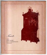 FINARTE. MILANO. ARREDI APPARTAMENTO MILANESE. CATALOGO ASTA 11 DICEMBRE 1970.