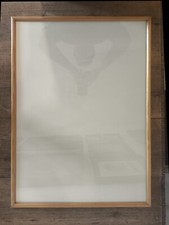 Cornice 50 x 70 con vetro vero e pannello di compensato, anni 80 - 50x70 70x50