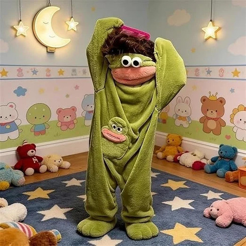 Costume mascotte pupazzo bocca