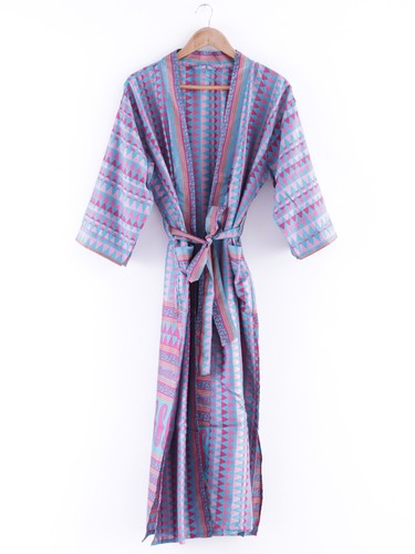 Robe lunga kimono - in, seta