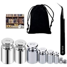 Biluer Grammi Bilancia Pesi di Calibrazione in Acciaio Pesi Precisi Kit Pesi B