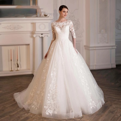 Abiti sposa eleganti scollo - abiti,
