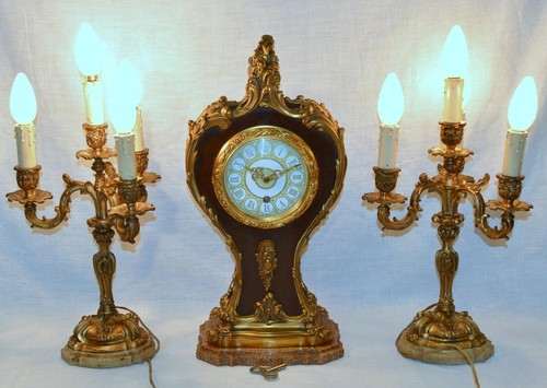 Antico trittico orologio - antico,