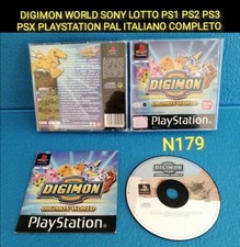 DIGIMON WORLD SONY LOTTO PS1 PS2 PS3 PSX PLAYSTATION PAL ITALIANO COMPLETO