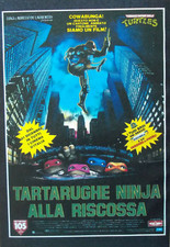 Pubblicità Advertising Werbung Italian 1990 TARTARUGHE NINJA ALLA RISCOSSA FILM.