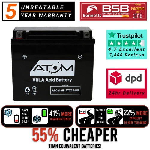 Ytx20 batteria moto atom - batteria,
