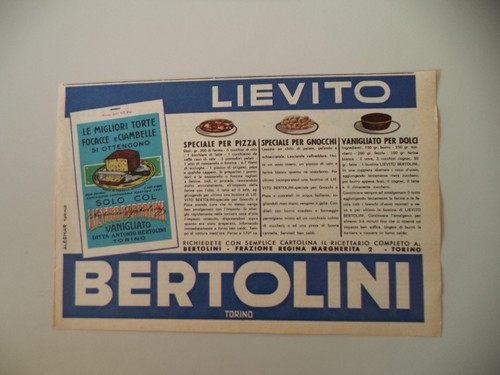 Advertising pubblicità 1961 - advertising,