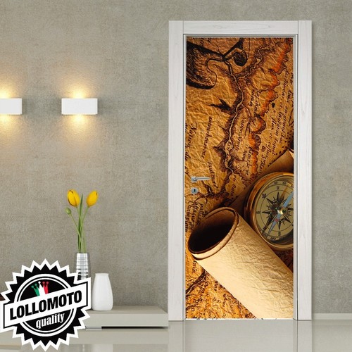 Adesivo per porta mappamondo - adesivo,