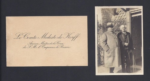 Antique photo count - count, korff