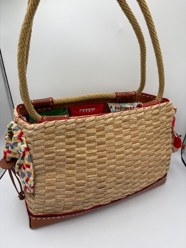 Borsa media marni intrecciata - media,
