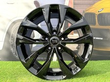 4X R17 Pollici 5X115 RacingLine Style Nero Lucido Ruote : Per Opel Ampera Antara