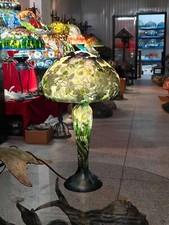 Lampada da scrivania in vetro