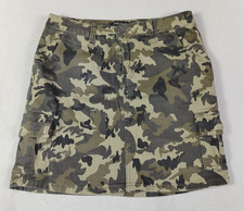 Minigonna cargo mimetica - , verde