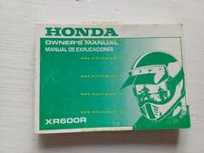 Honda XR 600 R 1989 manuale
