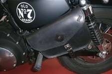 BORSA MOTO LATERALE  CUOIO