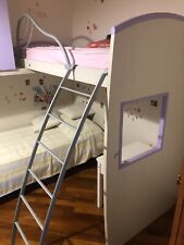 cameretta bambini con letto soppalco, comodino, armadio 2 ante, 2 materassi