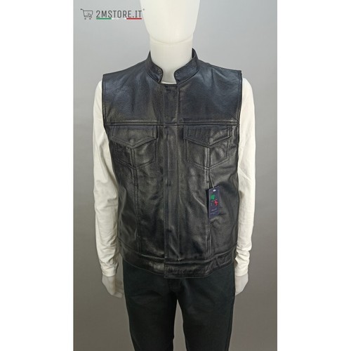 Gilet vera pelle alta - pelle,