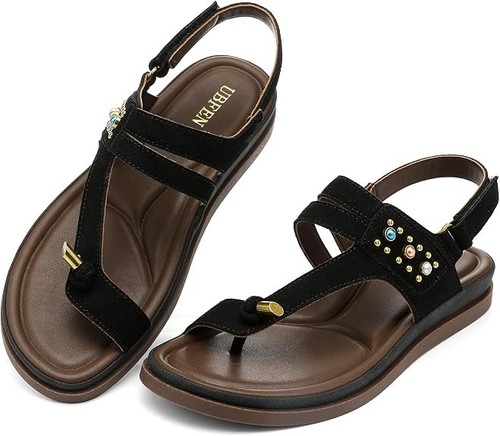 Sandali boho donna neri - , in