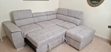  Divano Letto Angolare con puff contenitore, ottimo stato
