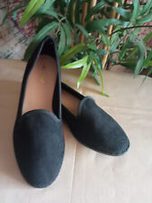 Scarpe basse ballerine ragazza donna modello friulane NERO con piccolo tacco