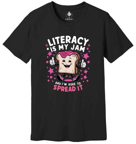 Maglietta literacy jam - literacy, is
