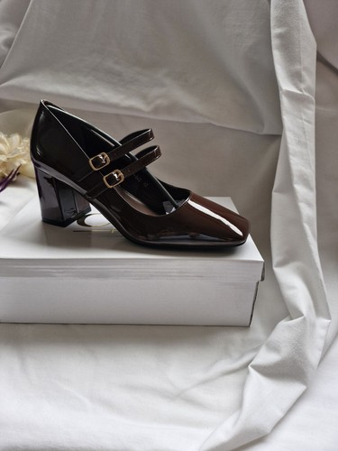 Scarpe stile mary - , marrone