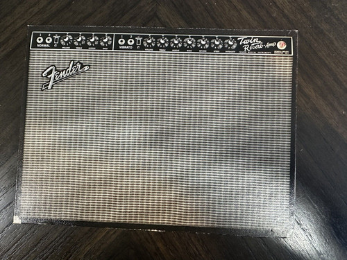 Fender twin reverb amp writing - fender,
