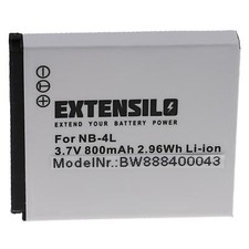 Batteria per Canon Digital Ixus 30 60 65 255 HS 40 50 230HS 55 220HS 800mAh 3,7V