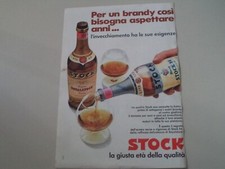 advertising Pubblicità 1971 BRANDY STOCK 84