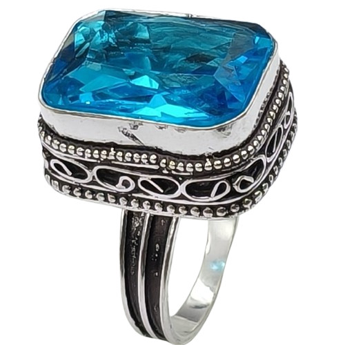 Anello placcato argento antico