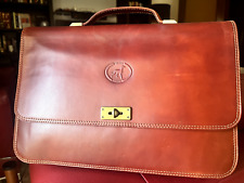 BORSA VERA PELLE FIRENZE PIEFFE REDOG 42x27x5 cm.