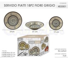 SERVIZIO PIATTI 18 PZ FIORE GR.403001