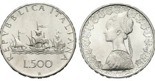 500 Lire Argento caravelle