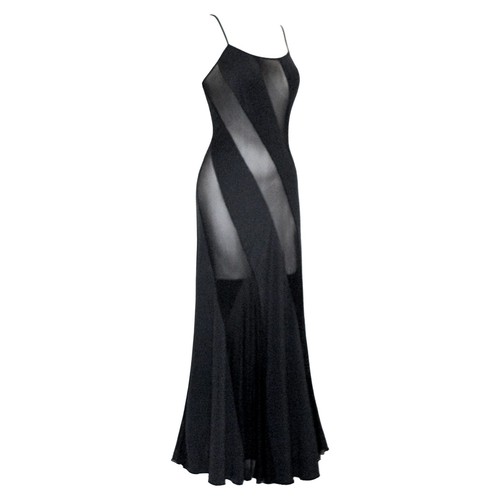 Maxi abito slip - a, righe