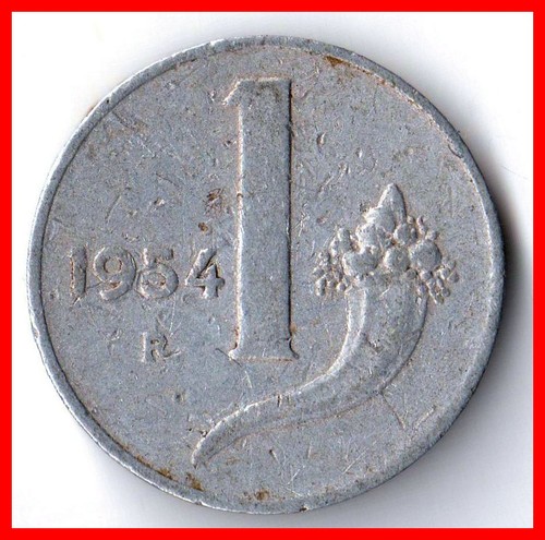 Italy lire 1954 - lire, vg