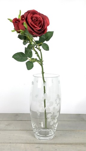 Vaso vetro decorato - vaso,