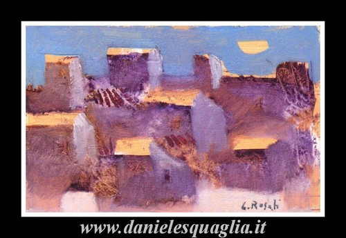 Paesaggio con case borgo - case,