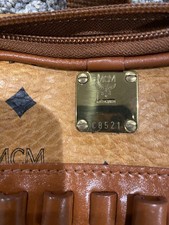 Antica borsa vintage MCM monogramma Visetos mazza da golf custodia caddy 863455 autentica 